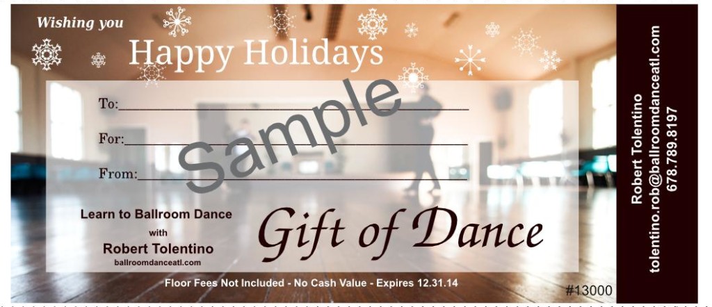 GiftCertificateHolidaysSample